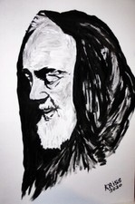 Quadro PADRE PIO su Tela