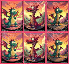 Mtg Token Dragon | FOIL Set Dragon | Real mtg card size | 3 Tokens!