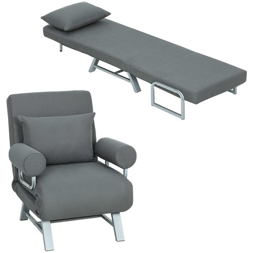 Homcom poltrona letto 1 - in,