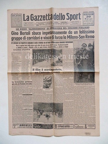 Gazzetta dello sport - gazzetta, 1940
