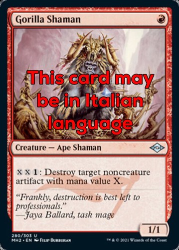 Mtg gorilla shaman - mtg,