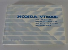 Manuale uso e manutenzione Honda VT 500 E edizione 1983