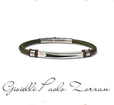 Bracciale Borsari cordino nautico e argento BR-NAUTICO43