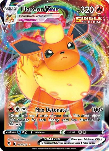 Flareon vmax 018 203 - flareon,