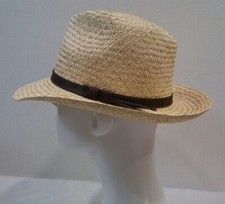 CAPPELLO PAGLIA NATURALE TESA