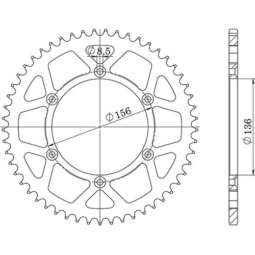 Corona acciaio p520 - corona, d48