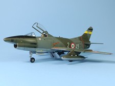 Fiat G.91 R, A.M. - Italeri (Esci) 1/48 - PRO BUILT MODEL - FULL RESCRIBED