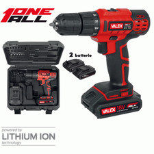TRAPANO AVVITATORE 2 BATTERIE AL LITIO M-TA 18 K1 VALEX 1429406