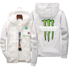 Giacca Kawasaki Monster – Look Aggressivo e Spirito Racing BIANCO