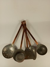 Set mestoli in rame stagnato