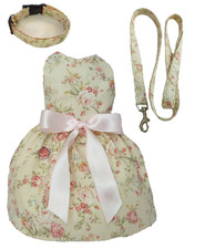 Vestito cane vintage rose