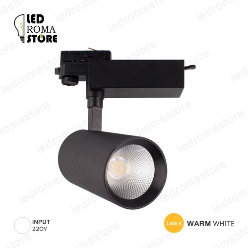 Faretto led binario trifase - faretto,