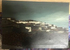 ENOTRIO PUGLIESE - OLIO SU TELA 50X70  “PAESAGGIO CALABRESE” 1971