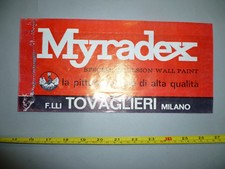 Vecchio cappello carta Pubblicitario pittore imbianchino Tovaglieri Milano Pittu