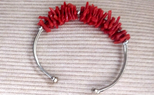 Bracciale donna vero corallo - bracciale,