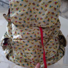 Bellissimo zaino in cotone cerato Naj Oleari anni 80