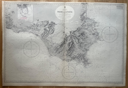 1872 mappa epoca - 1872, d'epoca