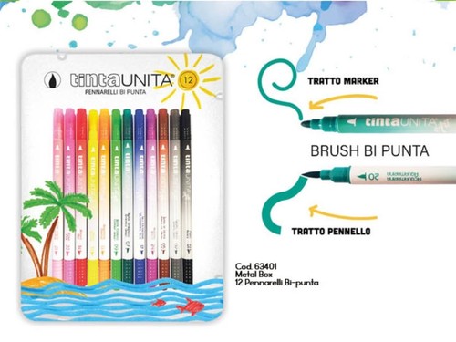 Set pennarelli brush bi - 12,