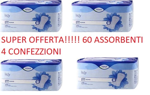 Assorbenti tena lady super - 60,