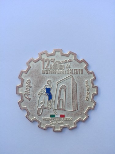 Vespa club placca metallica - placca,