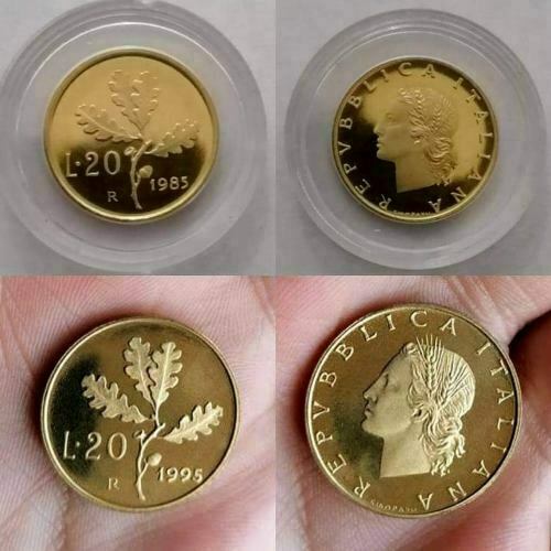 Coppia lire 1985 1995 - 20,