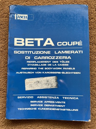 Lancia beta body repair - beta,