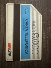 TESSERE TELEFONICA Rara SIP ANNO 1989