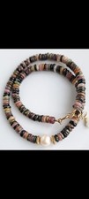 Collana in tormalina con perla