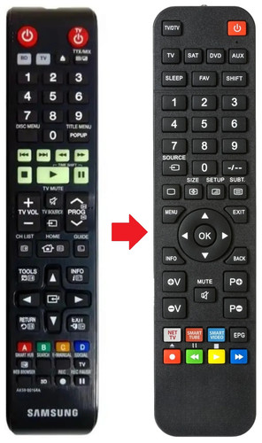 Telecomando adatto per samsung - adatto,