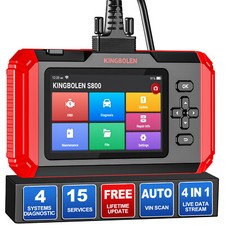 KINGBOLEN S800 Auto OBD2 Scanner Lettore Codice Strumento di Scansione Diagnostica Motore ABS SRS