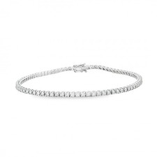 Bracciale Tennis Diamanti 4GQ 2,20 mm n° 82 pietre ct 1,80 F VS misura 18 cm Oro