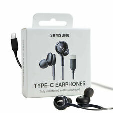 Cuffie Auricolari AKG Originale Samsung EO-IC100B TYPE C Stereo Microfono Nero