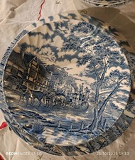 Porcellana Crown Clarence Ciotola e Vassoio Grande