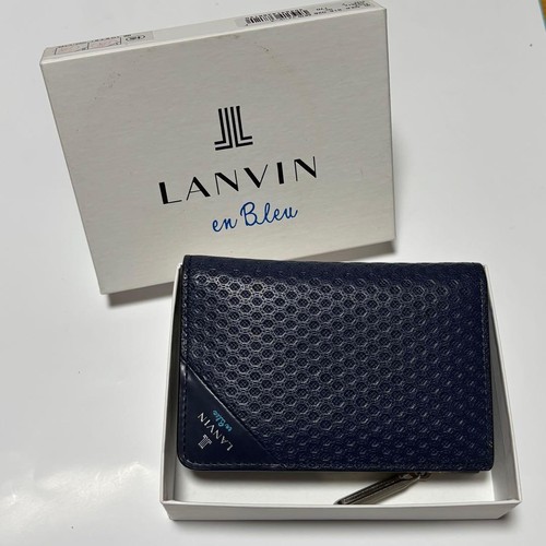 Portafoglio lanvin blu bifold - portafoglio,