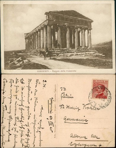 Cartolina agrigento - agrigento,