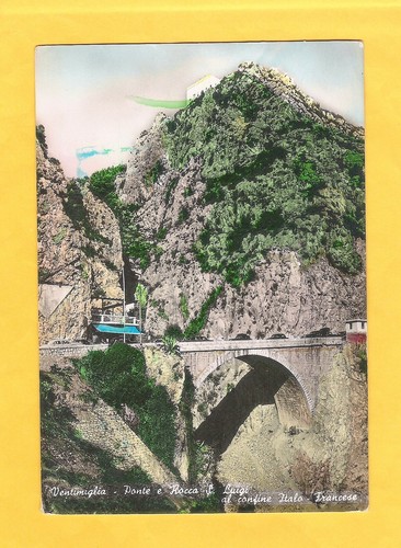 Cartolina ventimiglia ponte - ventimiglia, e