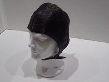 CAPPELLO IN PELLE D'EPOCA DA PILOTA AEREO AUTO MOTO (1S)
