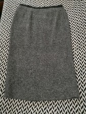 Gonna longuette ZARA tg 36  nero/bianco misto lana