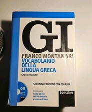 GI vocabolario della lingua Greca Dizionario Greco Montanari + Scatola + Cd Full