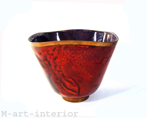 Vaso smaltato design vintage