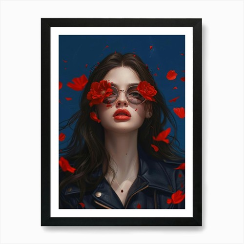 Stampa artistica ragazza con