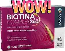 BIOTINA CAPELLI - Formula Di Ricrescita 360°, Integratori per Capelli Con Biotin