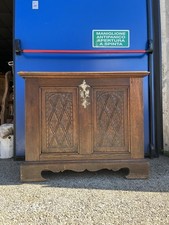 Piccola Cassapanca Rovere Intagliata