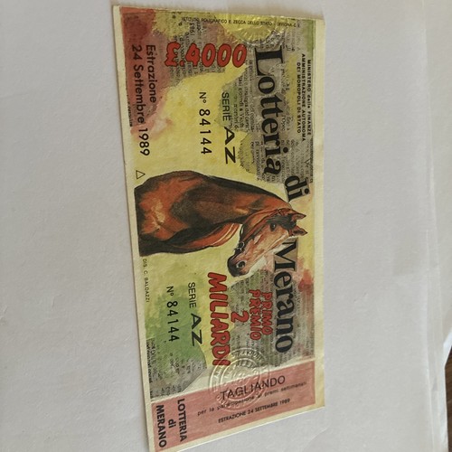 Biglietto lotteria nazionale - lotteria,