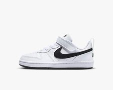 Nike Court Borough Bianco Nero Scarpe Bambino Sportive Sneakers DV5457 104