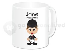 Personalised Gift Female Jockey Mug Horse Rider Present Novelty Fun Christmas #1