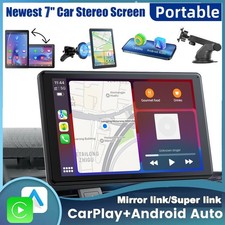 Autoradio Touchscreen Portatile 7" Wireless Apple CarPlay & Android Auto Superlink