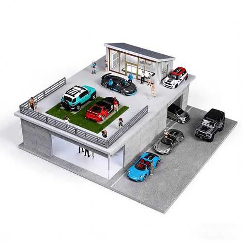Diorama parcheggio - 1/64,