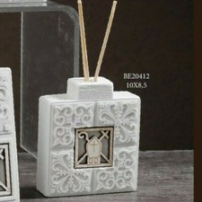 BOMBONIERA PROFUMATORE CRESIMA MITRIA DECORO GRECA 