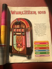 Juke box Depliant  i/Flyer/Pamphlet llustr. Fabbri Edit. WURLITZER 1015 
